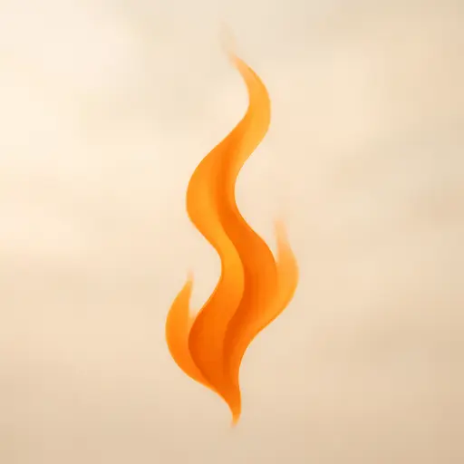 Flames symbolizing passion and energy, illustrating the theme of the Fire Horse year.